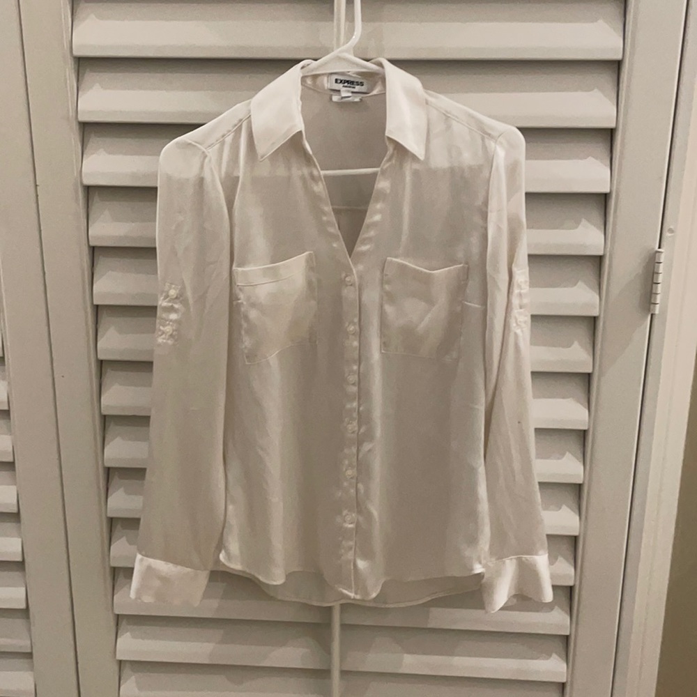 Express slim fit button-down